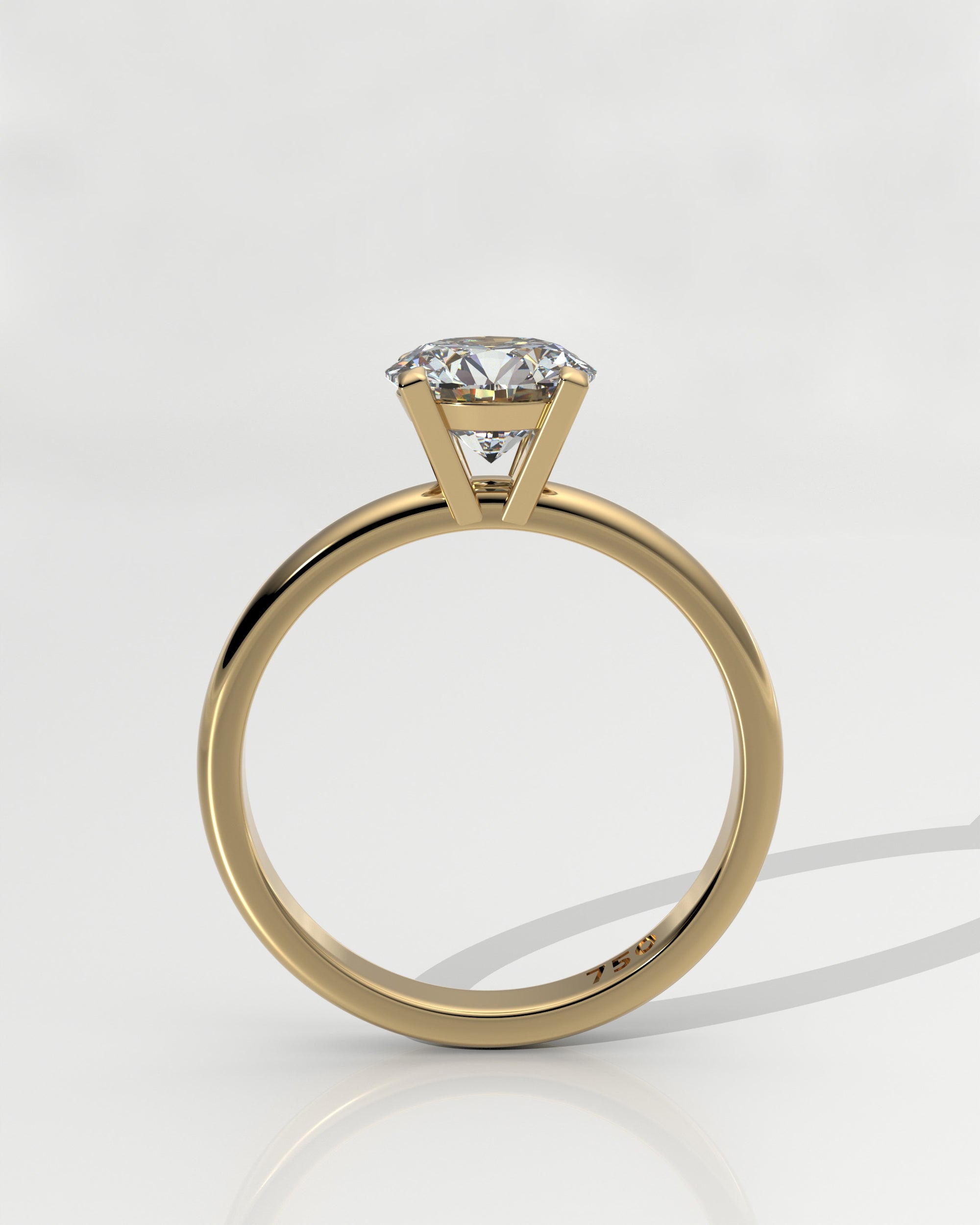 Solitaire - 4 Claw Round - White Diamond [Test 3]