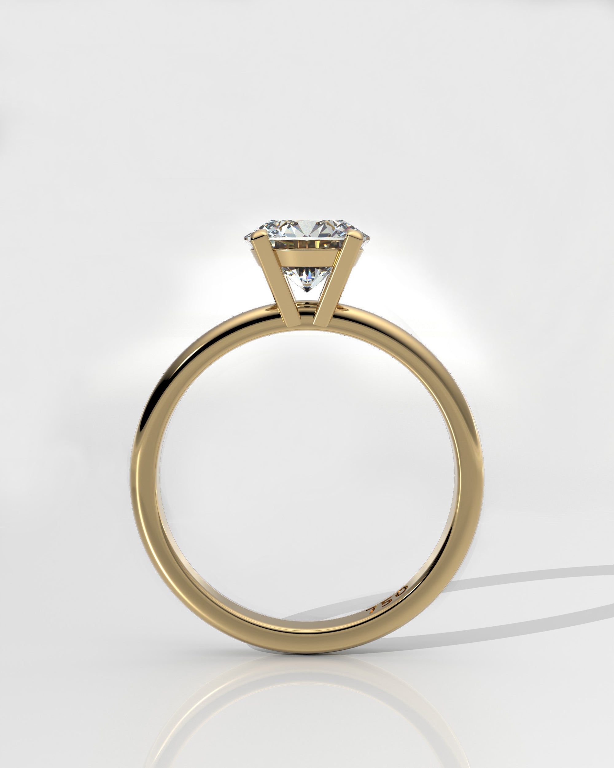 Solitaire - 4 Claw Round - White Diamond [Test]