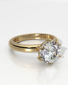 Solitaire - 6 Claw Round - White Diamond