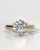 Solitaire - 6 Claw Round - White Diamond