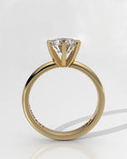 Solitaire - 6 Claw Square - White Diamond