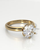 Solitaire - 6 Claw Square - White Diamond