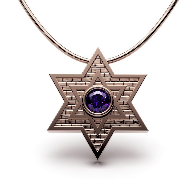 Star Of David – Jerusalem Stone – Classic