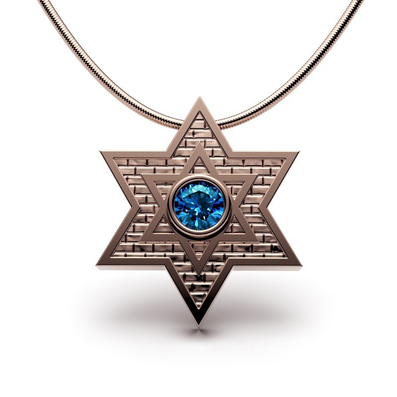Star Of David – Jerusalem Stone – Classic