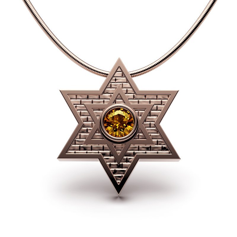 Star Of David – Jerusalem Stone – Classic