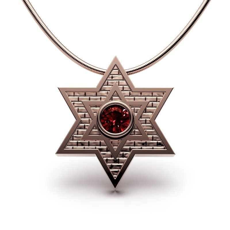 Star Of David – Jerusalem Stone – Classic