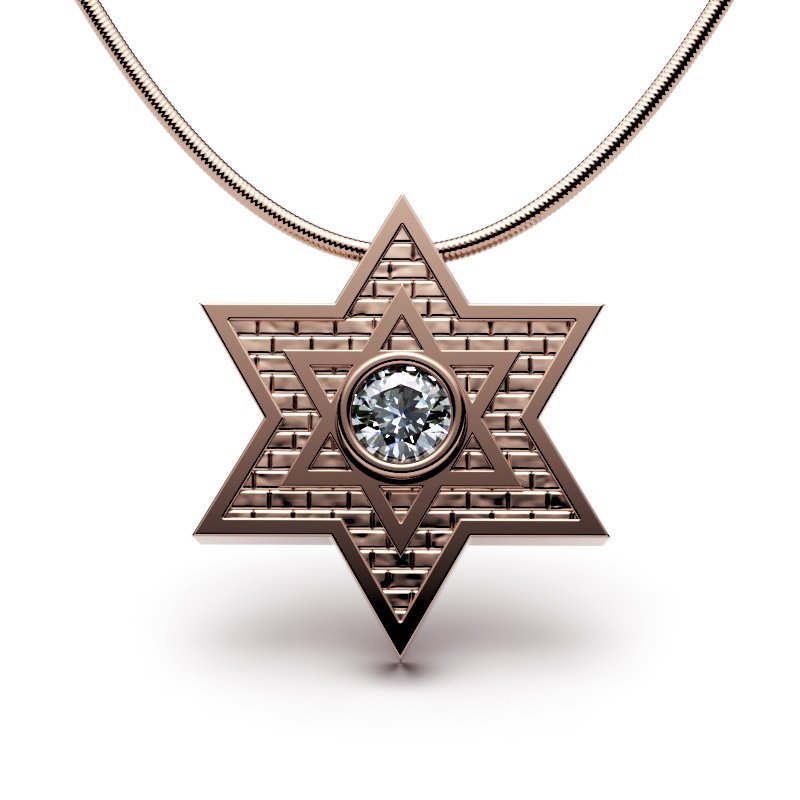 Star Of David – Jerusalem Stone – Classic