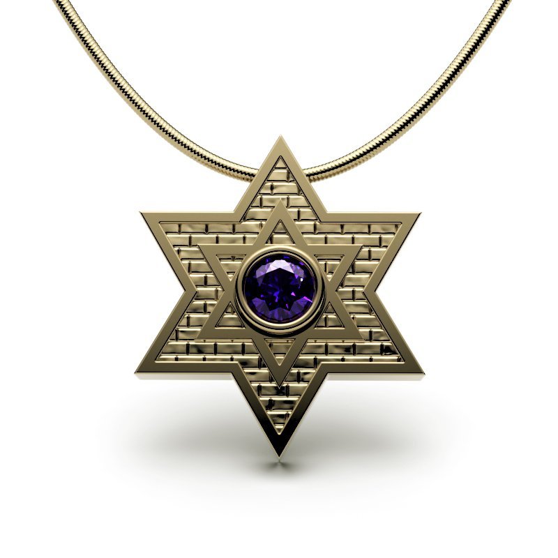 Star Of David – Jerusalem Stone – Classic
