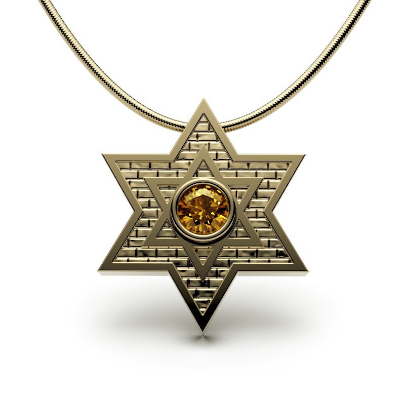 Star Of David – Jerusalem Stone – Classic