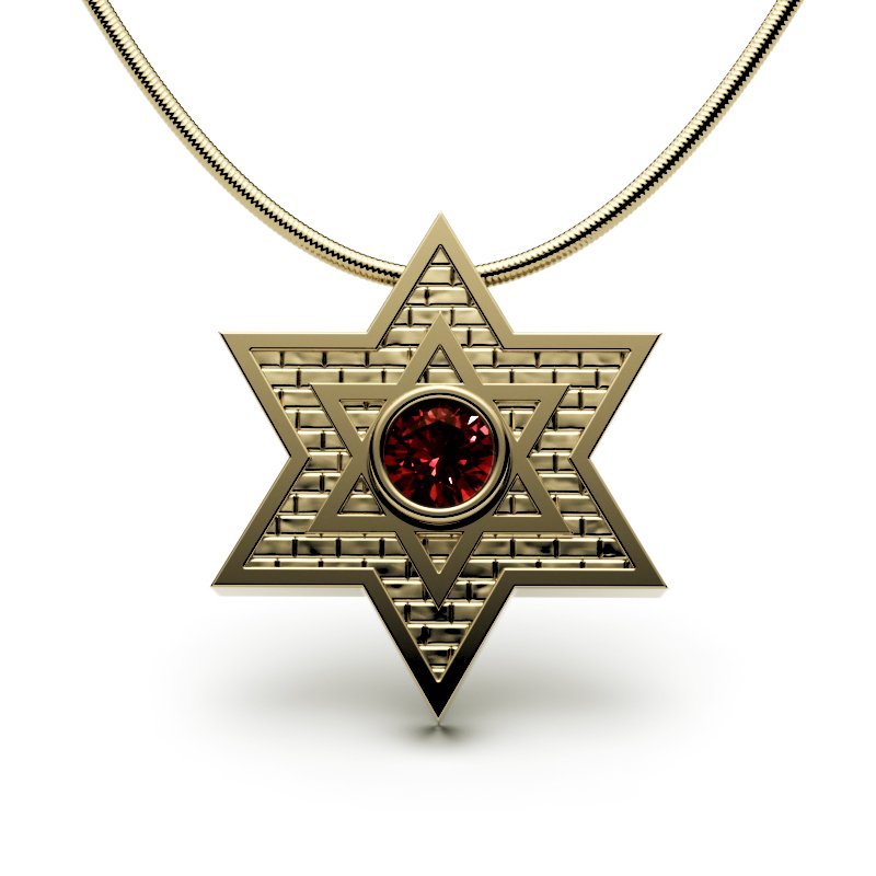 Star Of David – Jerusalem Stone – Classic