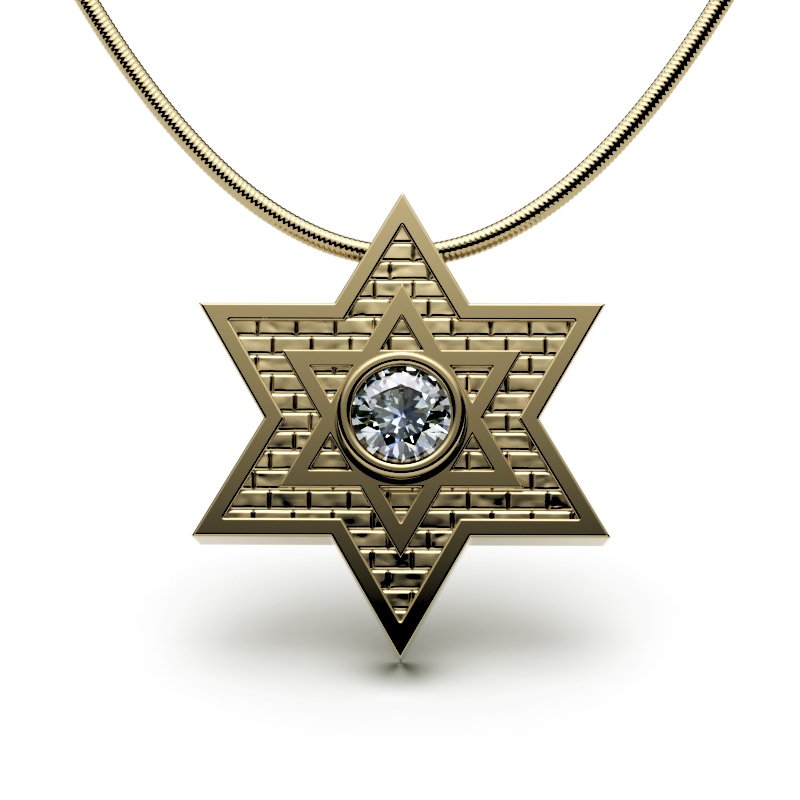 Star Of David – Jerusalem Stone – Classic