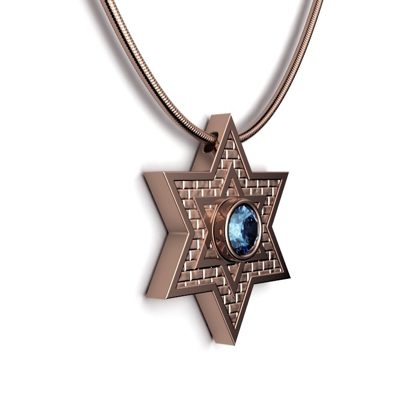 Star Of David – Jerusalem Stone – Classic