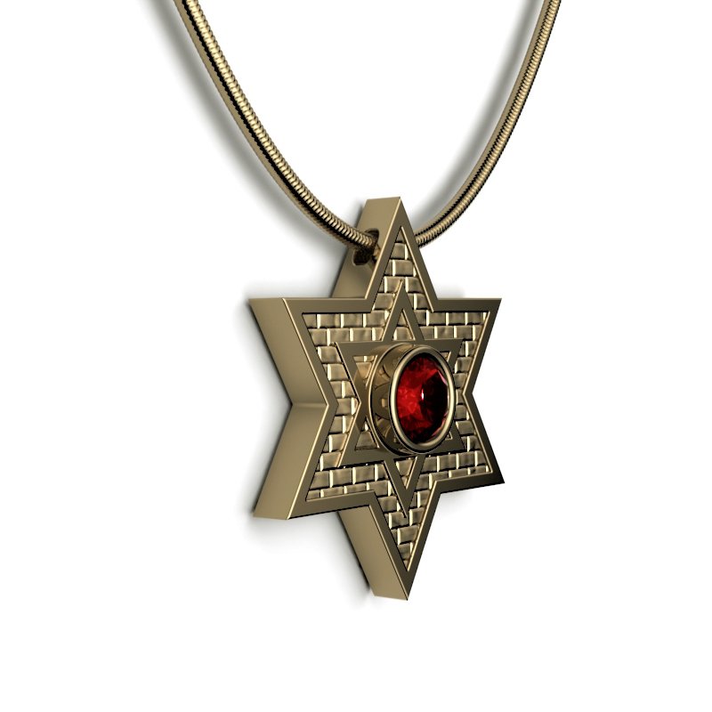 Star Of David – Jerusalem Stone – Classic