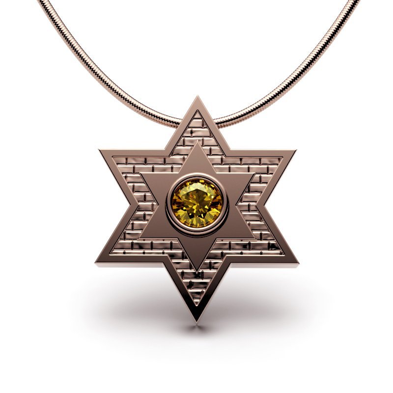 Star Of David – Jerusalem Stone – Shield
