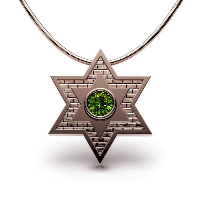 Star Of David – Jerusalem Stone – Shield