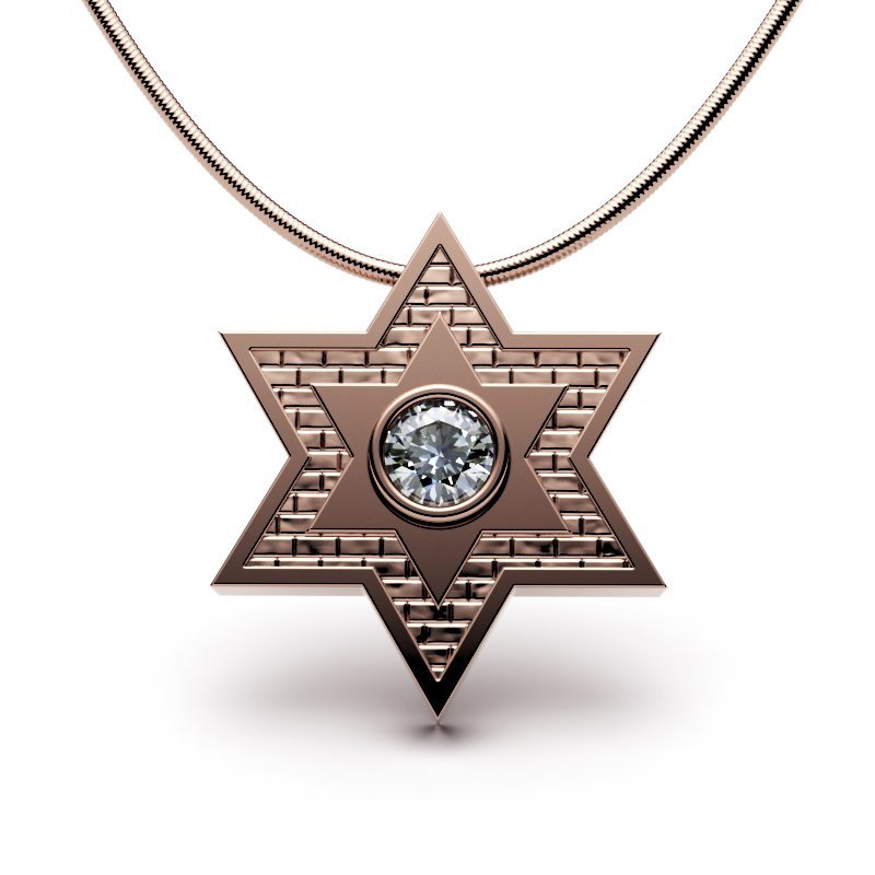 Star Of David – Jerusalem Stone – Shield