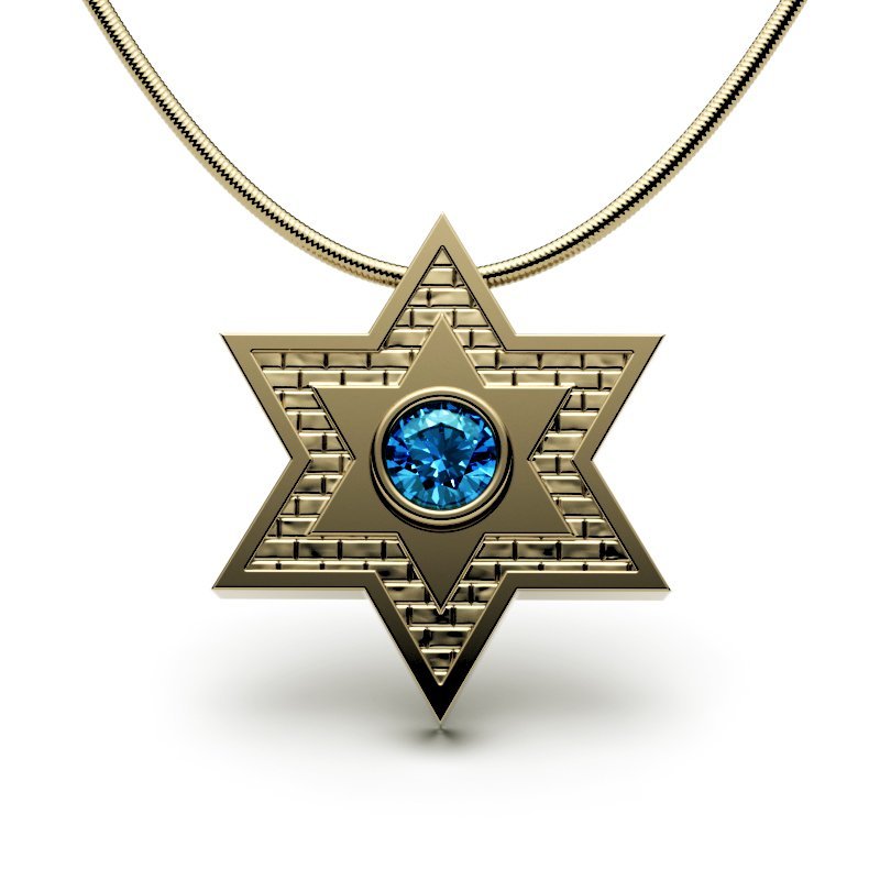 Star Of David – Jerusalem Stone – Shield