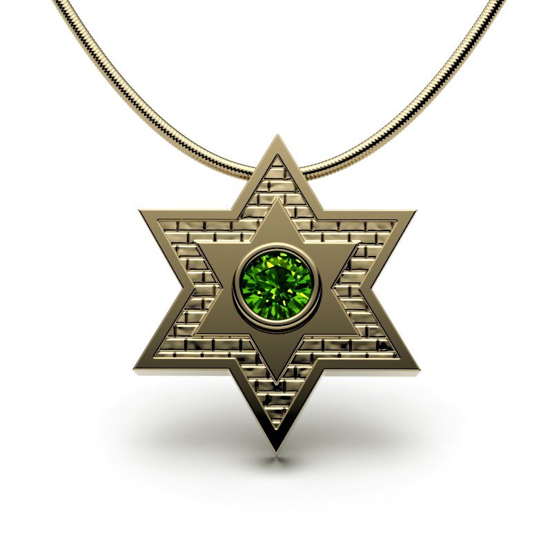 Star Of David – Jerusalem Stone – Shield