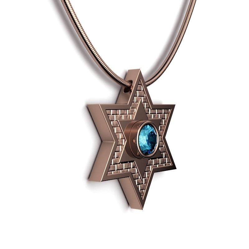 Star Of David – Jerusalem Stone – Shield