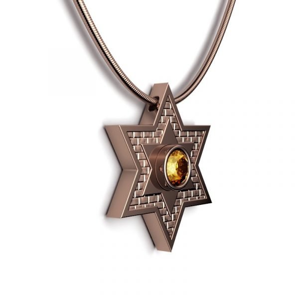 Star Of David – Jerusalem Stone – Shield