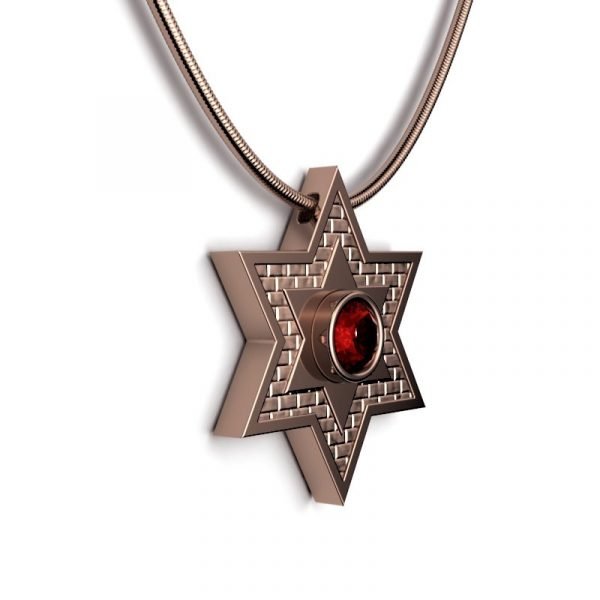 Star Of David – Jerusalem Stone – Shield