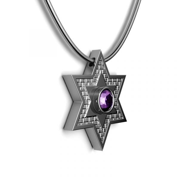 Star Of David – Jerusalem Stone – Shield