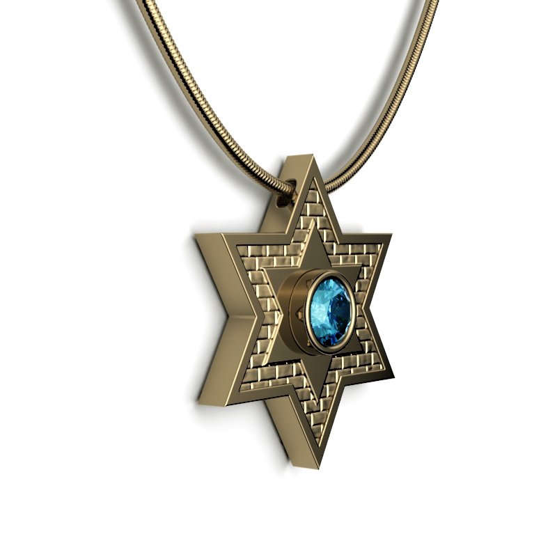 Star Of David – Jerusalem Stone – Shield