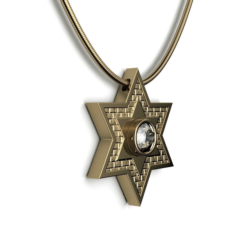 Star Of David – Jerusalem Stone – Shield