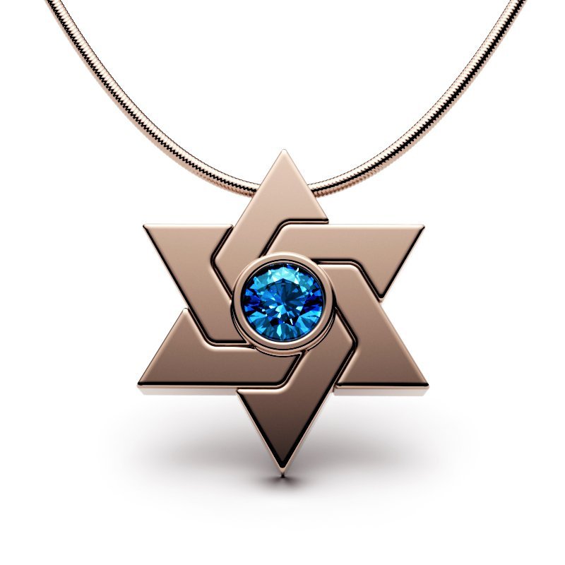 Star Of David – Entwined Shield-Jewel