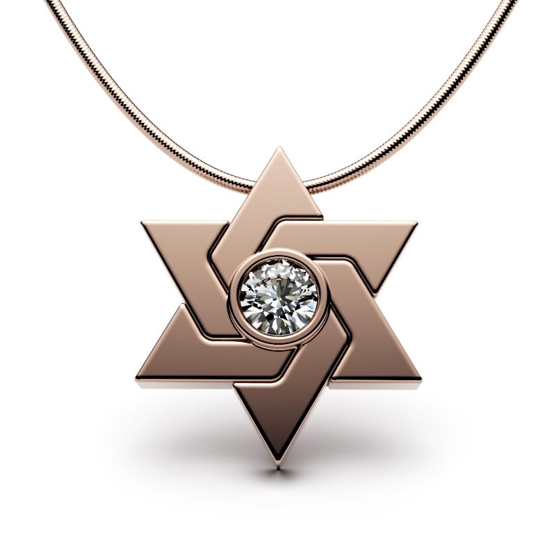 Star Of David – Entwined Shield-Jewel
