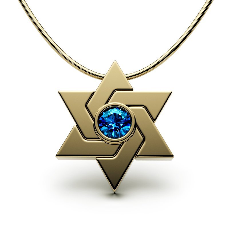 Star Of David – Entwined Shield-Jewel