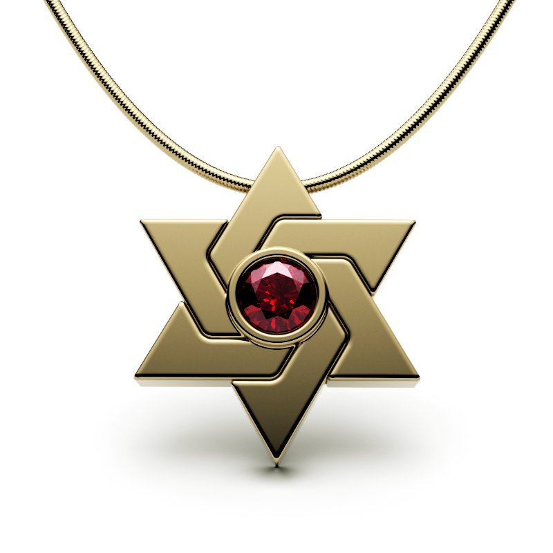 Star Of David – Entwined Shield-Jewel