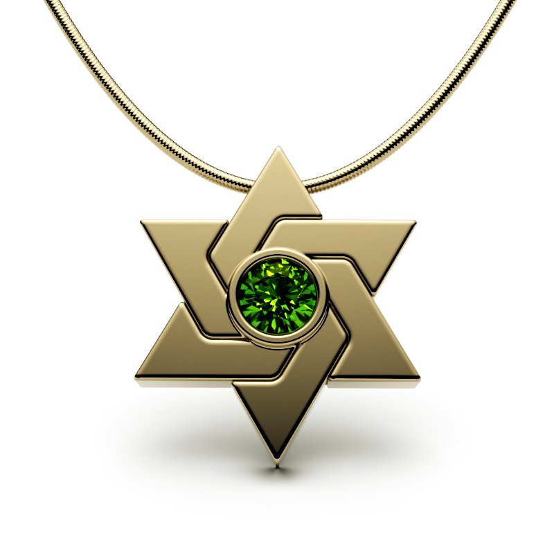 Star Of David – Entwined Shield-Jewel
