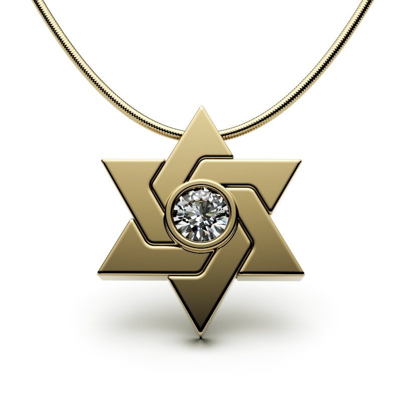 Star Of David – Entwined Shield-Jewel