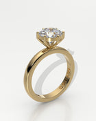 Solitaire - 6 Claw Round - White Diamond